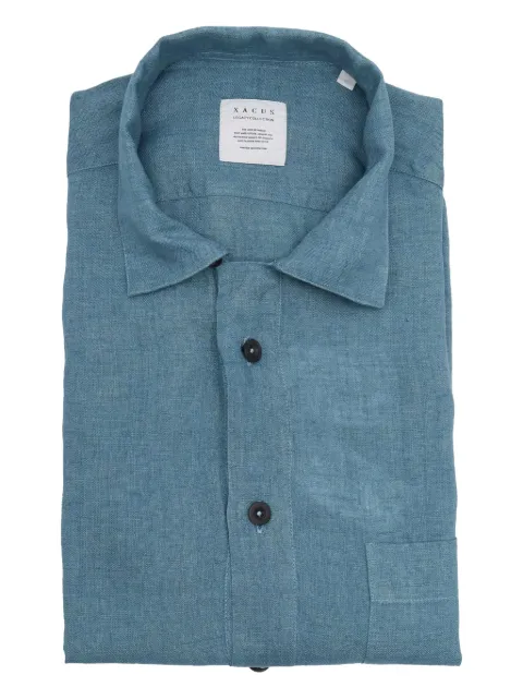 Xacus linen shirt Blue 417ML11297