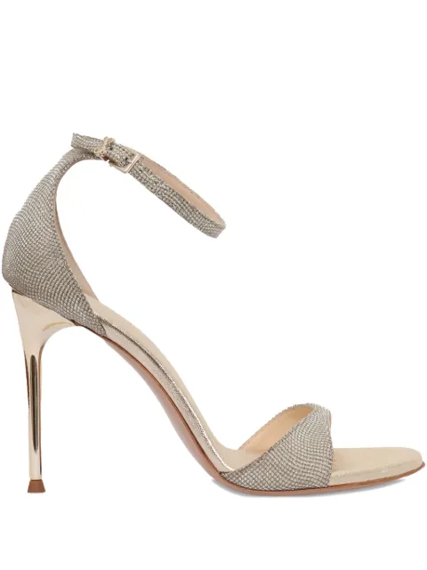 Sergio Levantesi 100mm ankle-strap sandals Grey RAVEMICROSTAR