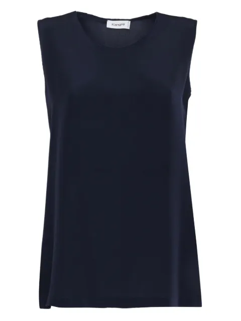 Kangra silk crepe top Blue 191530