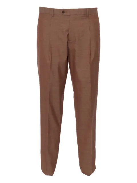 Brera double-breasted patch-pocket suit Brown P5BRESCIA1A540