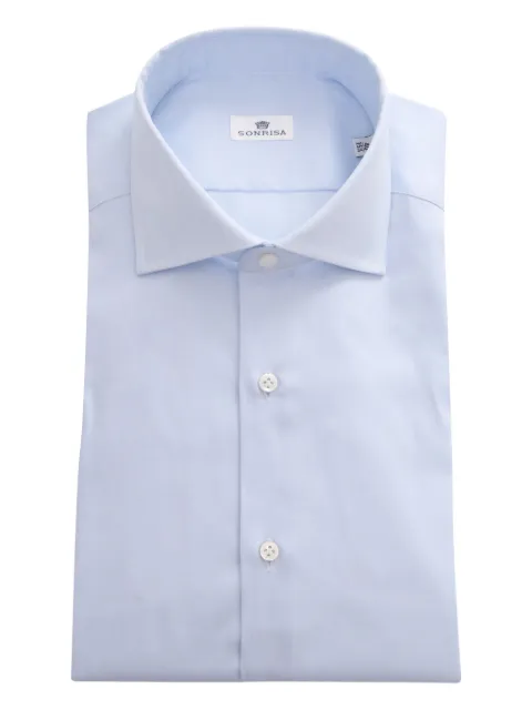 Sonrisa cotton poplin shirt Blue M248B43019