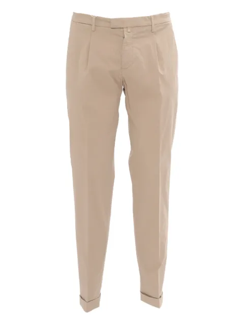 Briglia 1949 pleated-cuffed tailored trousers Neutrals BG07325049