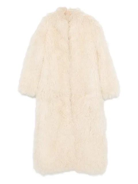 ducie Faye shearling coat Neutrals FAYE