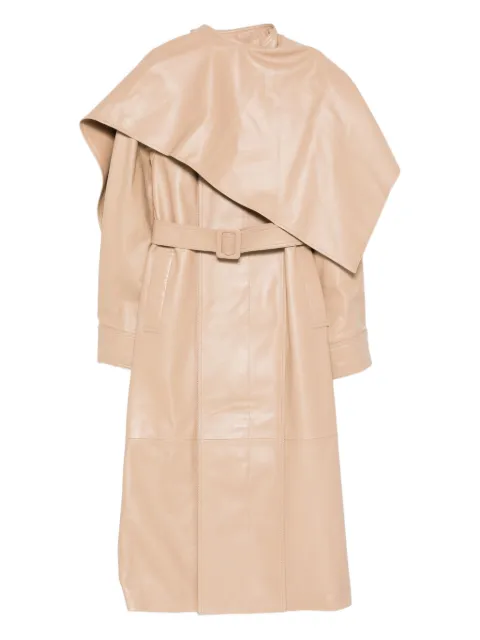 ducie Nina leather coat Neutrals NINA