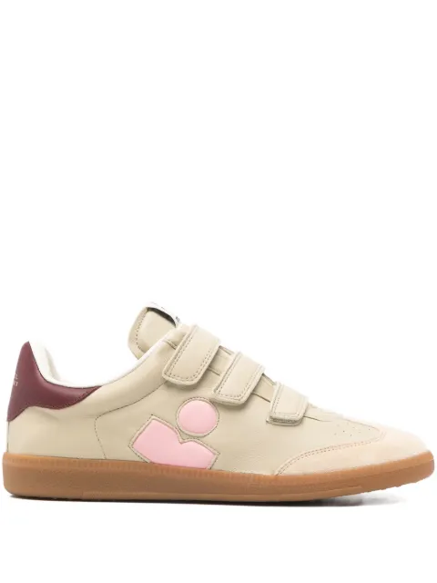 ISABEL MARANT Beth side-logo touch-strap sneakers Neutrals BK0013FAC4E13S