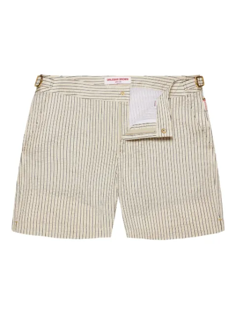 Orlebar Brown Bulldog stripe swim shorts Brown 281071