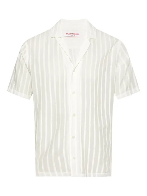 Orlebar Brown Maitan stripe shirt White 281129