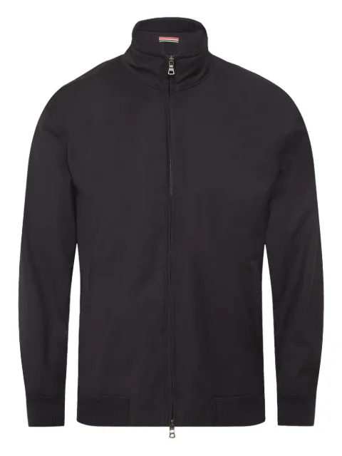 Orlebar Brown Alvaro merino zip-up bomber jacket Blue 281176