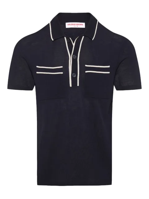 Orlebar Brown Keeling short-sleeve polo shirt Blue 281118