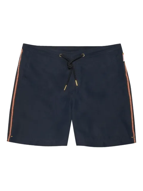 Orlebar Brown Bulldog stripe-drawcord swim shorts Blue 281074