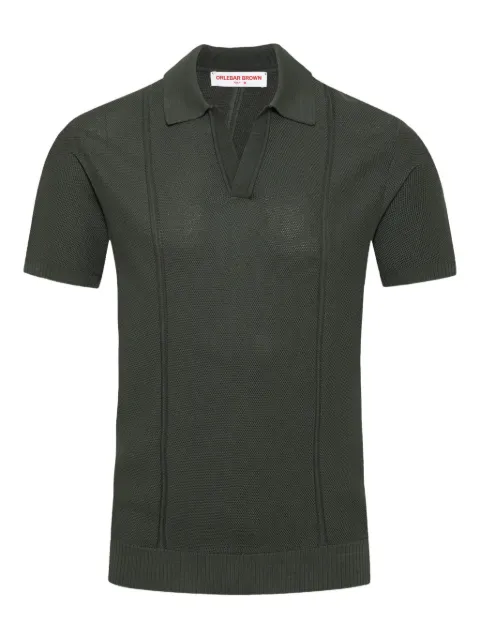 Orlebar Brown pique texture T-shirt Grey 281107