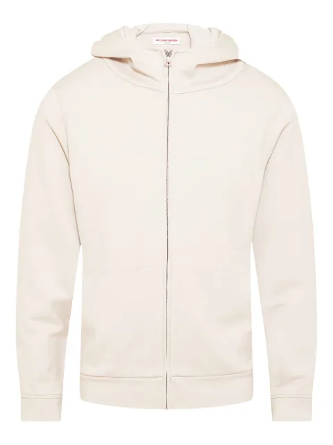 Orlebar Brown Haroun zip-front hoodie White 281168