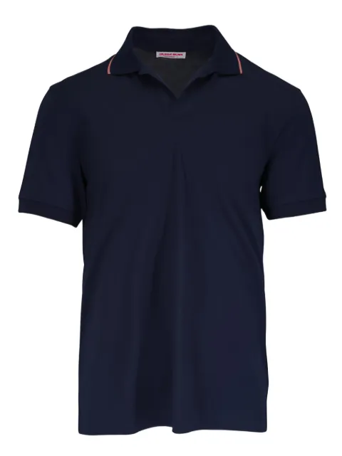 Orlebar Brown Felix stripe-tipping T-shirt Blue 281105