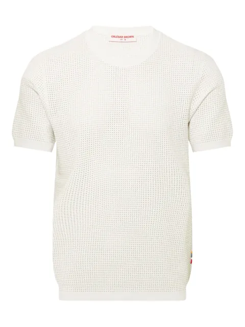 Orlebar Brown textured-knit T-shirt White 281184