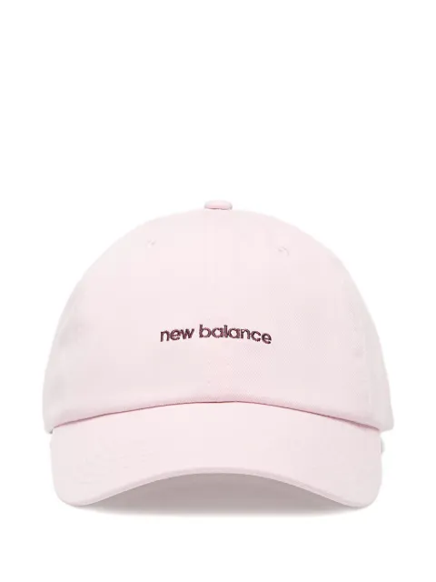 New Balance six-panel linear logo cap Pink LAH51010RSG