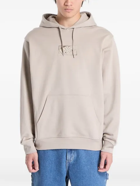 Vans logo-embroidered drawstring hoodie Neutrals VN000RAR7D6