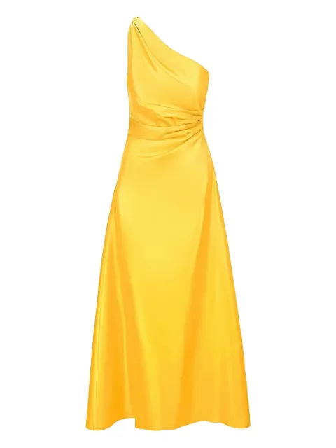 STAUD one-shoulder midi dress Yellow R25S2279DU