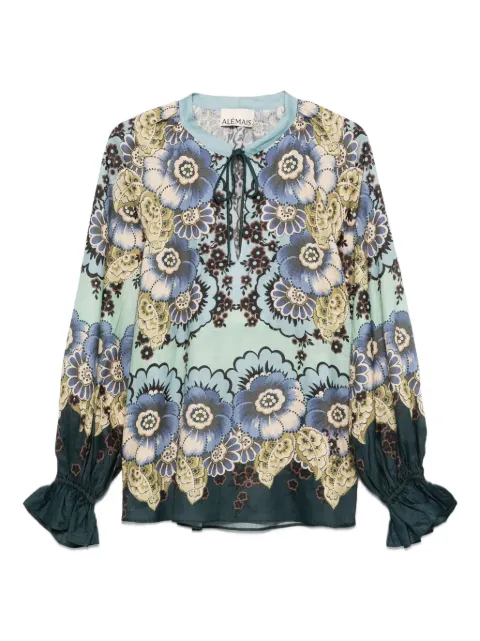 ALEMAIS Madalena floral-print blouse Blue 5213T