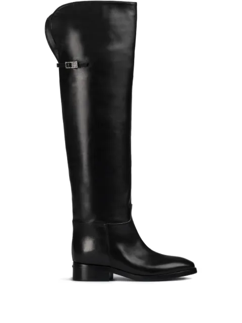 Le Silla Charlotte buckle-detail boots Black 7150E030MCPPGLO