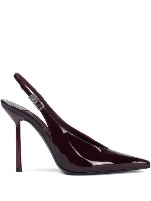 Le Silla 100mm Clivage slingback crystal-embellished pumps Red 4225C090BXPPKAB