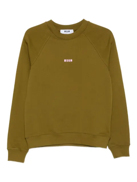 MSGM raglan-sleeve logo sweatshirt Green 3941MDM503257799