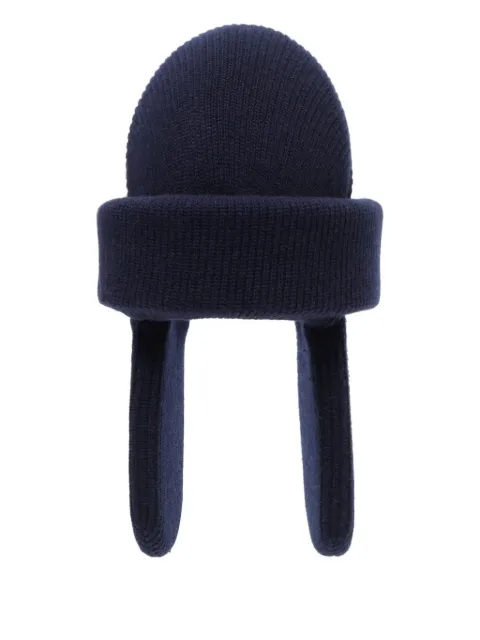 Duran Lantink cashmere-blend beanie Blue DRFW25HA03023