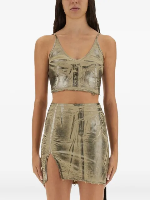 Rick Owens DRKSHDW spaghetti-strap top Gold DS02E7132SDPF