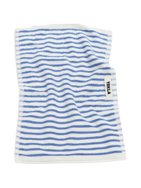 TEKLA striped terry towel White TTCBS