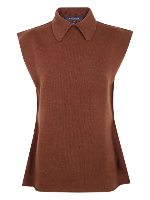 Sofie D'hoore May knitted top Brown MAYYCOM