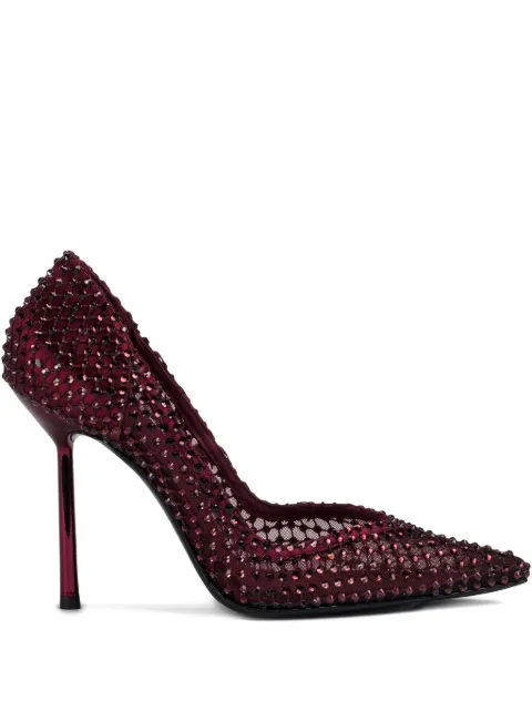 Le Silla Gilda crystal-embellished mesh pumps Red 4190E090BXPPSAS