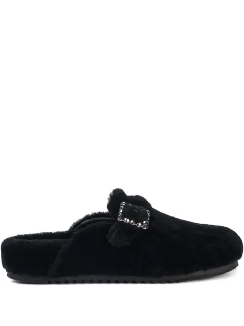 Le Silla embellished-buckle slip-on sandals Black 3619E040MIPMSHE