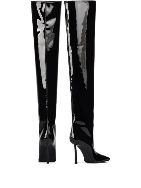 Le Silla 110mm Vittoria vinyl boots Black 4347E090BXPPPOL