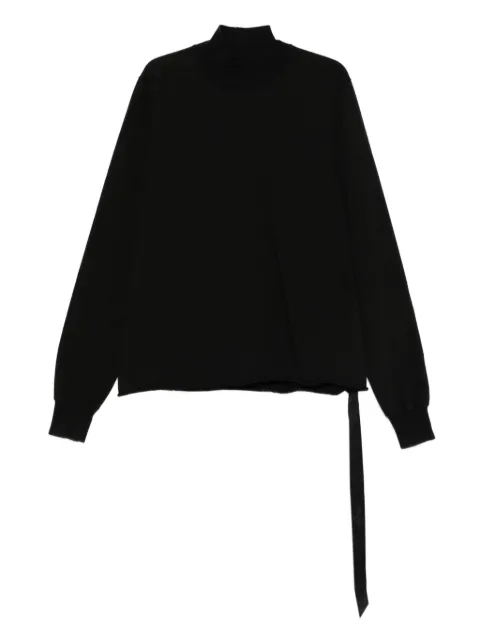 Rick Owens DRKSHDW high-neck cotton sweatshirt Black DU02E7263RIG