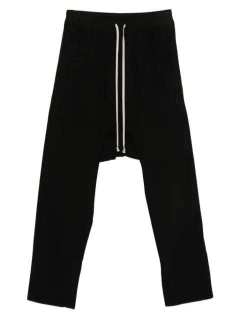 Rick Owens DRKSHDW drawstring drop-crotch trousers Black DU02E7370RIG