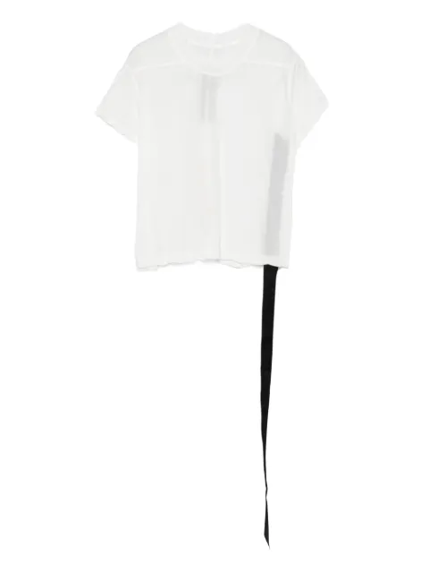 Rick Owens DRKSHDW asymmetrical-hem organic cotton top White DS02E7207BH