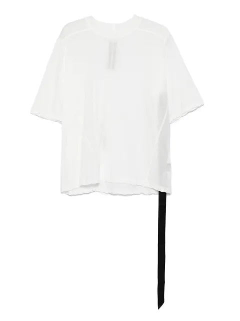 Rick Owens DRKSHDW asymmetrical-hem organic cotton top White DS02E7201BH