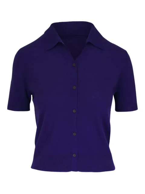 Vince button-down short-sleeve top Purple V129379749A