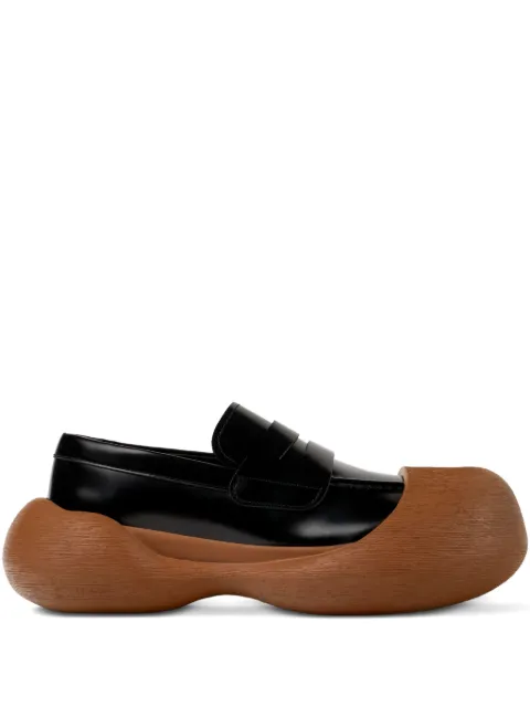 CamperLab Caramba penny leather loafers Black A500025007