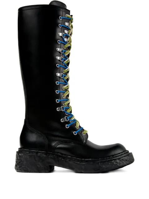 CamperLab Vamonos lace-up leather boots Black A700025001