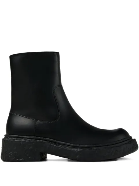 CamperLab zip-detail textured boots Black A700012014
