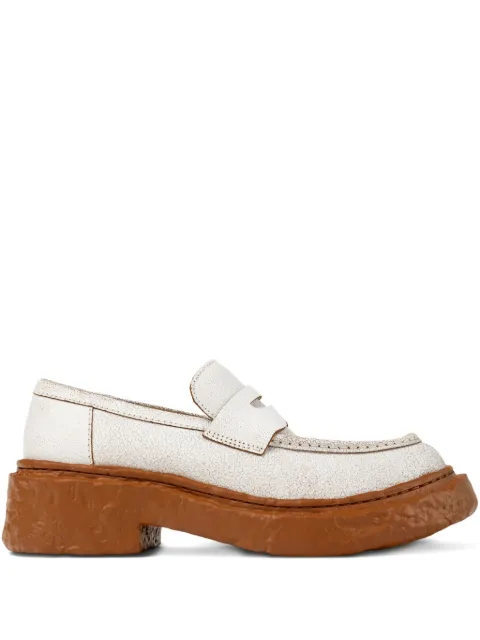 CamperLab Vamonos penny leather loafers White A500023013