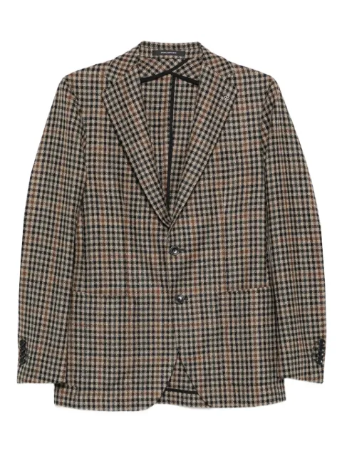 Tagliatore gingham-check blazer Brown 1SHO22K440047W