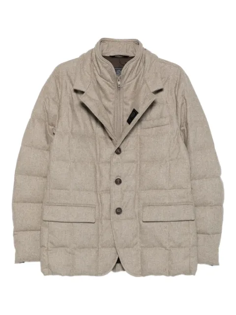 Fay quilted buttoned jacket Neutrals NAM45510210WGZ