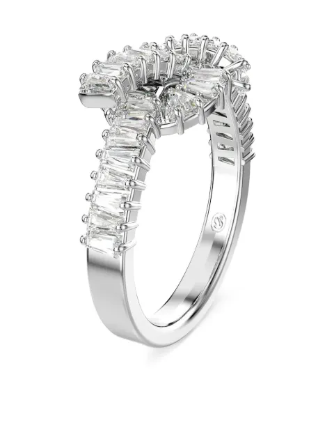 Swarovski Matrix baguette-cut knot ring Silver 5727116