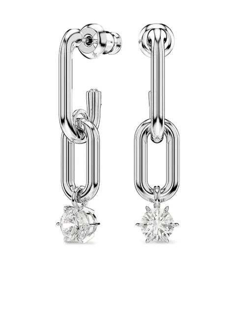 Swarovski Constella chain-link crystal earrings Silver 5728584