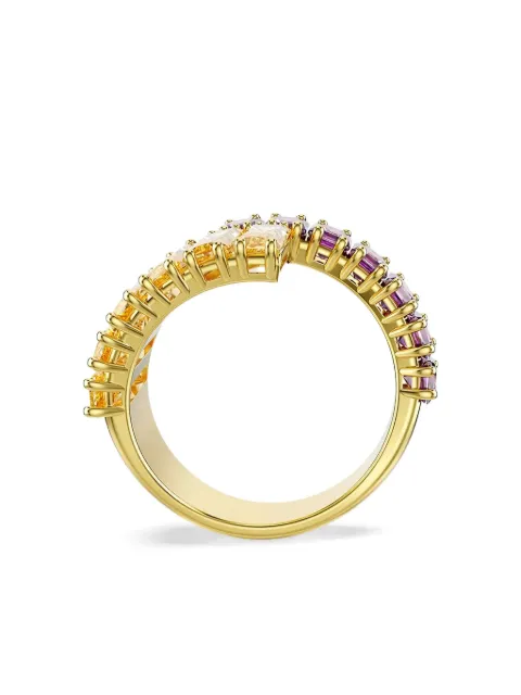 Swarovski Matrix baguette-cut gold ring Gold 5722450