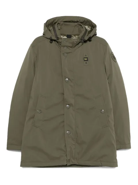 Blauer hooded button-fastening jacket Green 25WBLUK03142005480