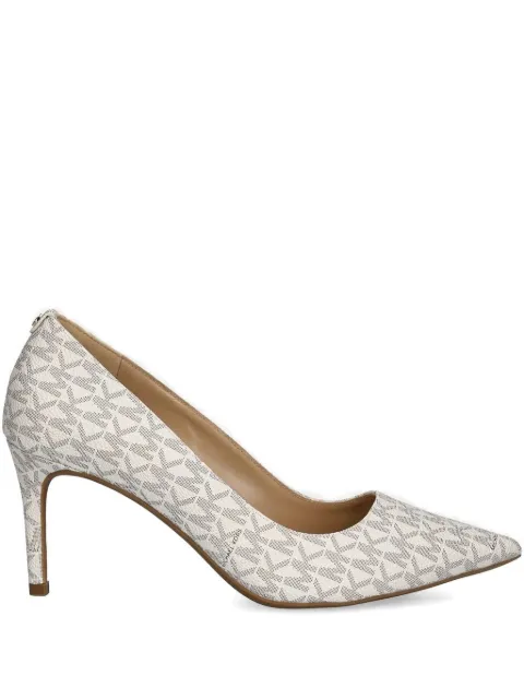 Michael Kors monogram heeled pumps Neutrals 40F2HNMP1B