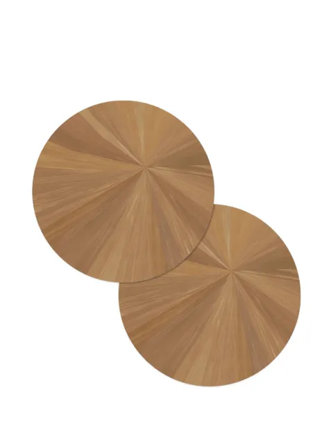 HestiaLiving Soleil round tablemat (set of two) Brown TRIPRITABRXL6BRNZS2