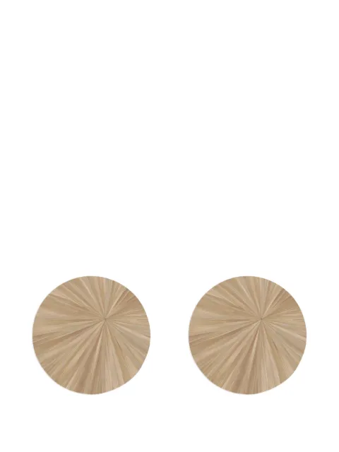 HestiaLiving Soleil round tablemat (set of two) Neutrals TRIPRITABRXL7FAWS2
